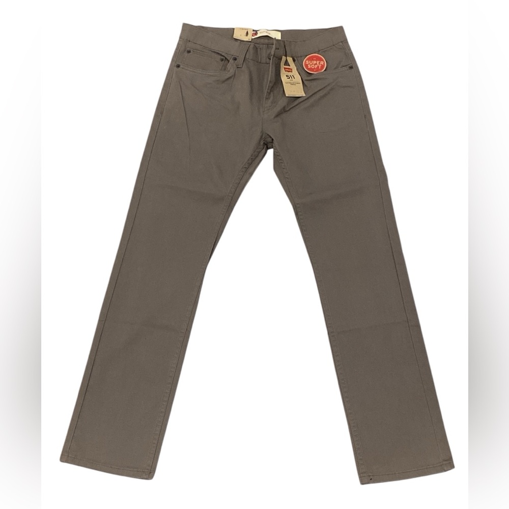Levi’s 511 Slim Stretch Gray Cotton Pants - Boys 18R - NWT